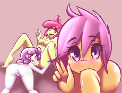 Rule 34 2016 Anthro Apple Bloom Mlp Barefoot Blush Bow Breasts Cum