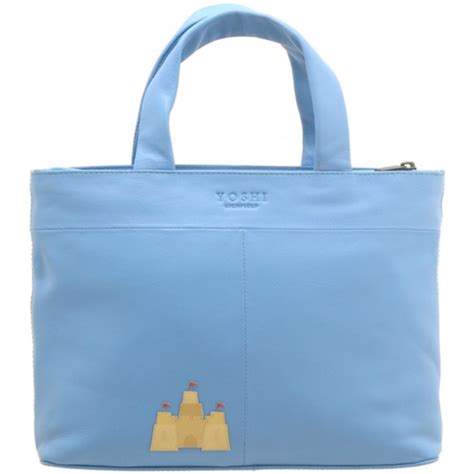 Yoshi Hampton Beach Hut Limited Edition Leather Grab Bag Handbag
