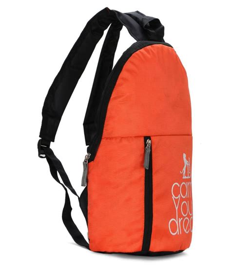 Leerooy Orange Backpack Buy Leerooy Orange Backpack Online At Low