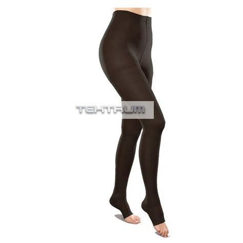 tektrum waist high firm graduated compression pantyhose medical stockings 23 32mmhg for men and