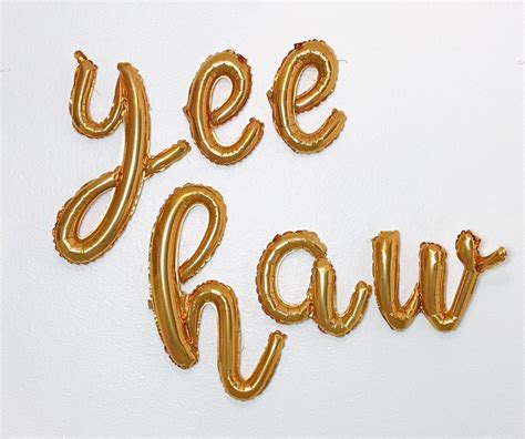 Yee Haw Balloons Yee Haw Banner First Rodeo Birthday Etsy