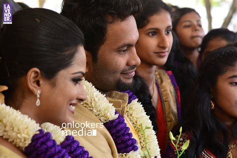 He has a younger sister anju. Aju Varghese Wedding Stills-wife Augustina - onlookersmedia