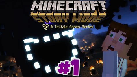 Minecraft Story Mode Episode 1 The Wither Storm Attacks Youtube