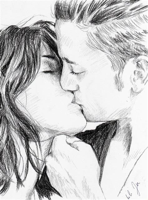 Easy Drawing Ideapencil Drawing Kissing Images Drawing Pencil Drawing