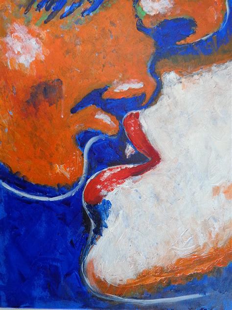 Lovers Kiss 9 Painting By Carmen Tyrrell Fine Art America