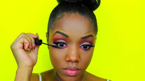 Sultry Red Eye Makeup And Ombre Lips Tutorial Ellarie Youtube