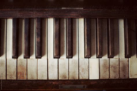 Old Piano Keys Stocksy United