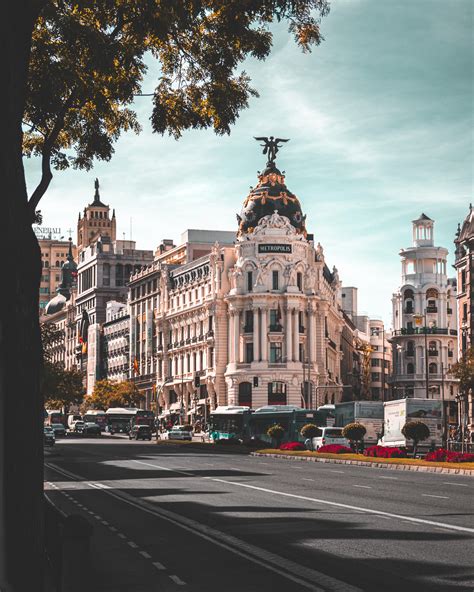 The Metropolis Building In Madrid Spain Inaugurated In 1911 It Was
