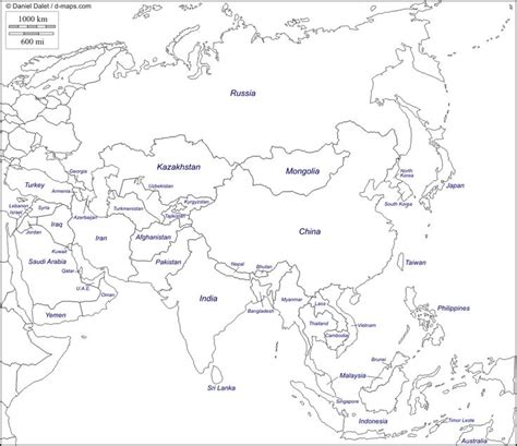 Arriba Foto Mapa Del Continente Asiatico Para Colorear Con Nombres Cena Hermosa
