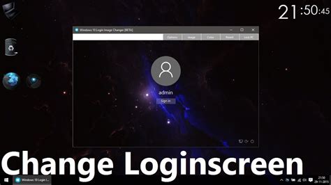 How To Change The Login Screen Of Windows 10 Youtube