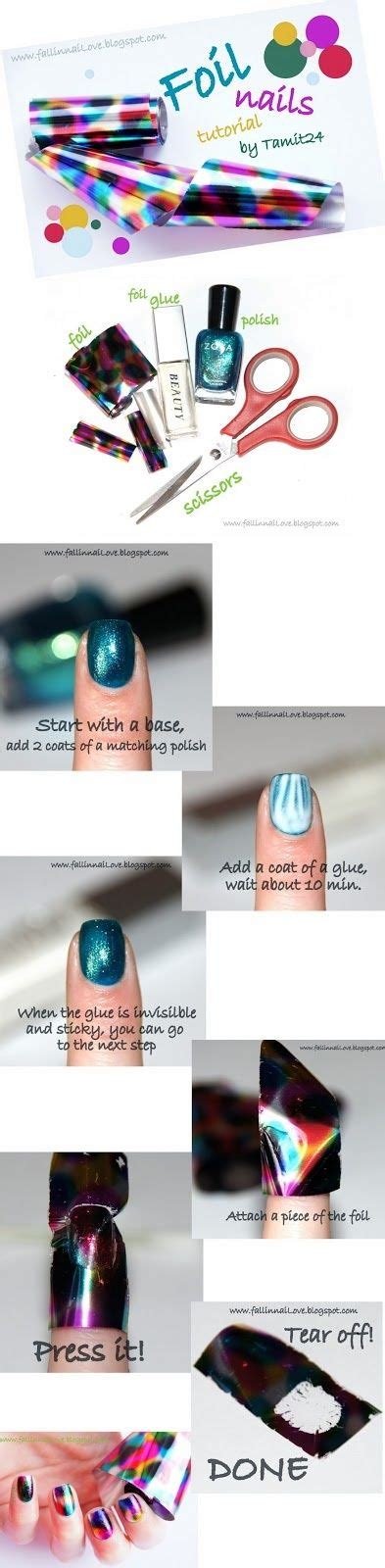 Includes home improvement projects, home repair, kitchen remodeling, plumbing, electrical, painting, real estate, and decorating. Do It Yourself Just Like That: Foil nails: tutorial. | Foil nails, Fabulous nails, Nail art hacks