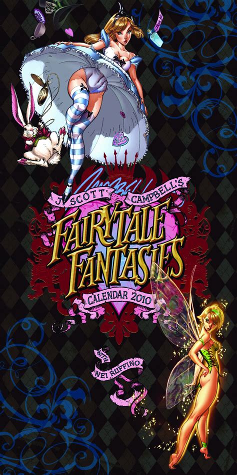 Sep090871 J Scott Campbell Fairy Tale Fantasies 2010 Calendar