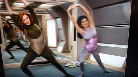 Deanna Troi And Beverly Crusher Exercising In Tights The P Flickr