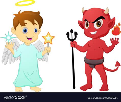 Devil And Angel Cartoon