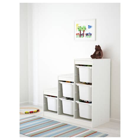 Trofast Storage Combination With Boxes White 39x1738x37 Ikea