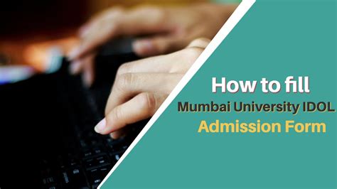 How To Fill Mumbai University Idol Admission Form Youtube