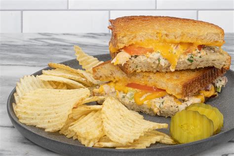 Take Your Grilled Cheese Sandwich To A New Level With A Layer Of Tuna Salad These Tuna Melt