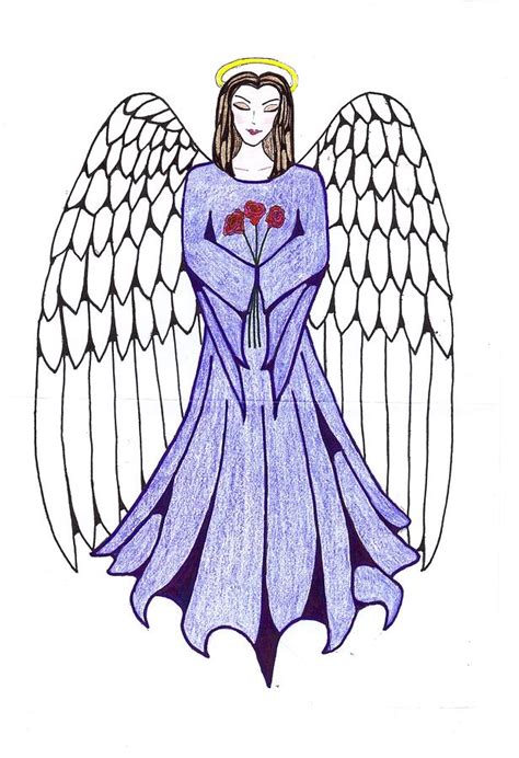 Guardian Angel Drawing By Tallulah P
