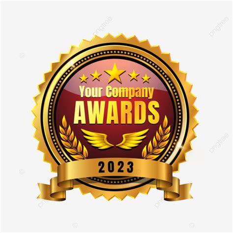 Gold Best Award Medal Design Template With Ribbon Vector Gold Medal