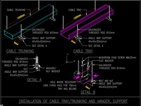 Hanger Support For Cable Tray Trunking Mepengineerings