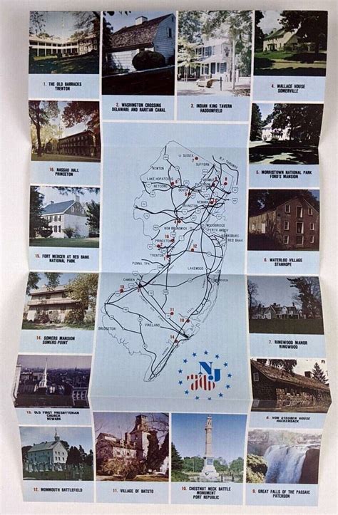 1976 New Jersey Crossroads Of The Revolution Vintage Travel Brochure