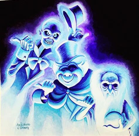Hitchhiking Ghosts By Annie Mcbeth Disney Paintings Haunted Mansion