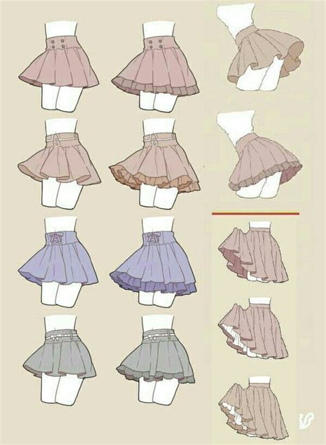 Anime Pleated Skirt Drawing