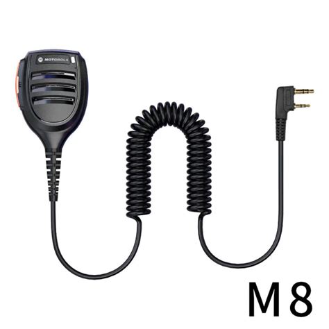 Motorola Handheld Microphone Gp328 2pin Two Way Radio Speaker Mic For