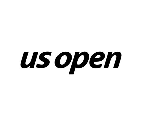 Us Open Symbol Logo Name Black Tournament Tennis The Championships