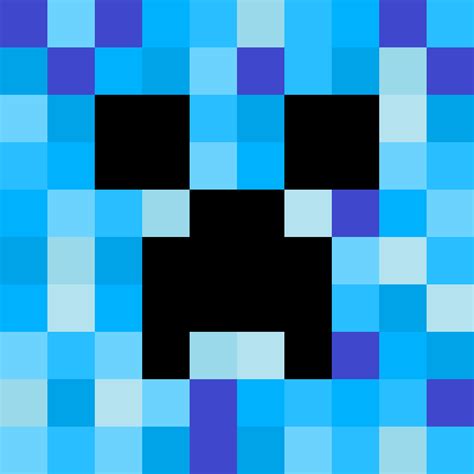39 Minecraft Blue Creeper Wallpaper