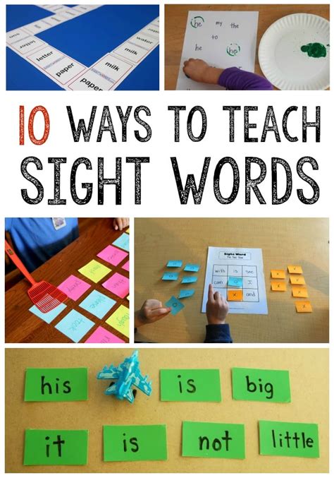 Teaching Sight Words Ideas