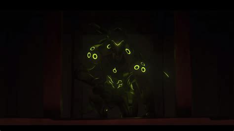 Wallpaper Malam Serangga Hijau Genji Overwatch Cahaya Kegelapan