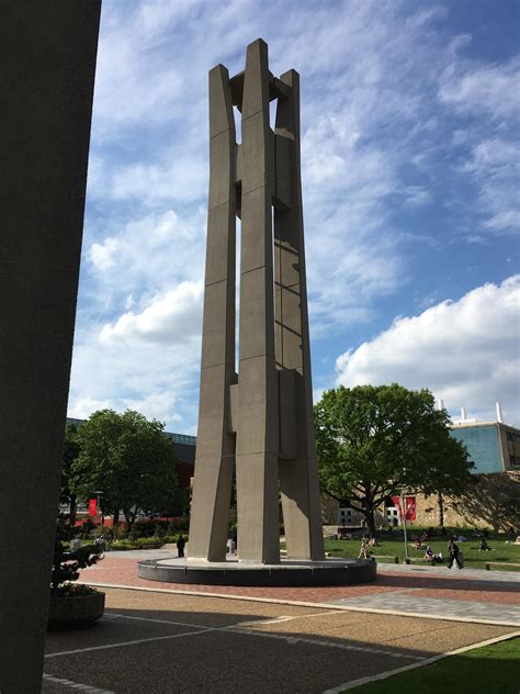 The Temple University Bell Tower Brutalism