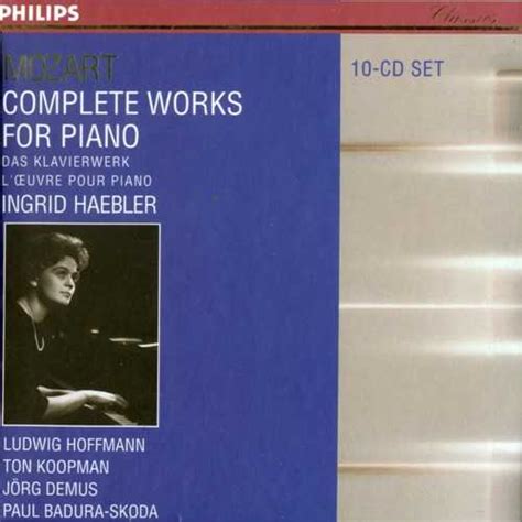Haebler Mozart Complete Works For Piano 10 Cd Box Set Ape Boxsetme