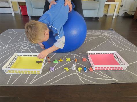 Getting Prone On The Therapy Ball Pediatric Physical Therapy
