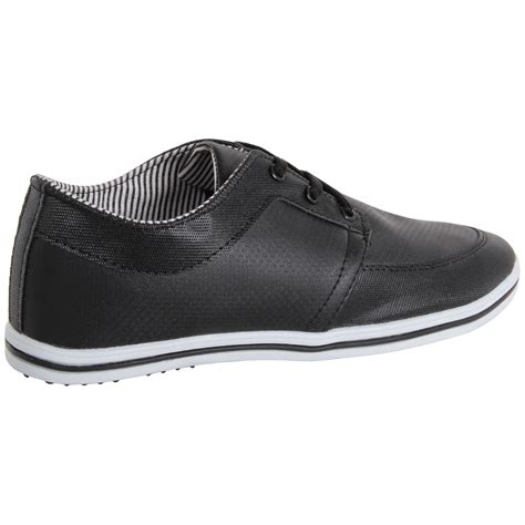Mens Designer Leather Smart Casual Trainers Deck Boat