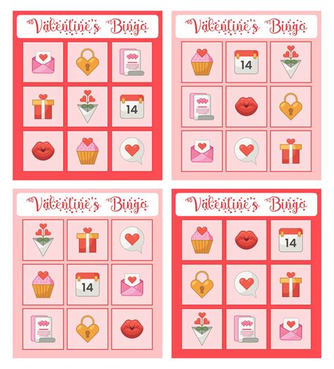 8 Best Printable Blank Valentines Day Bingo