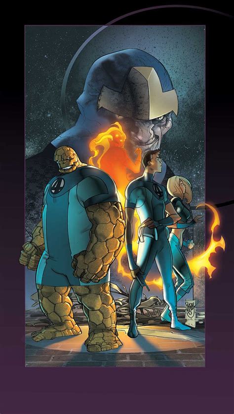 Ultimate Fantastic Four 38 Cover By Pasqual Ferry Drawing Superheroes