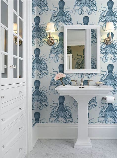 Check spelling or type a new query. Octopus Indigo Peel 'n Stick Wallpaper or Traditional ...