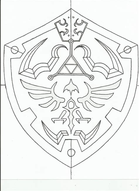 Hylian Shield Template By Revandarque On Deviantart Zelda Tattoo