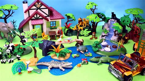 Playmobil Dioramas And Safari Animal Figurines Youtube
