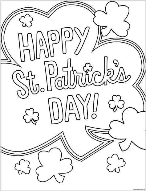 Free Printable St Patrick's Day Color Sheets
