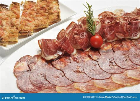 Assortment Of Sliced Cold Meats Stock Image Image Of Cuts Collection