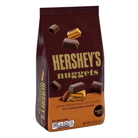 Hersheys Nuggets Extra Creamy Milk Chocolate With Toffee And Almonds