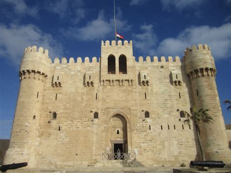 Free Images Building Chateau Fortification Egypt Alexandria