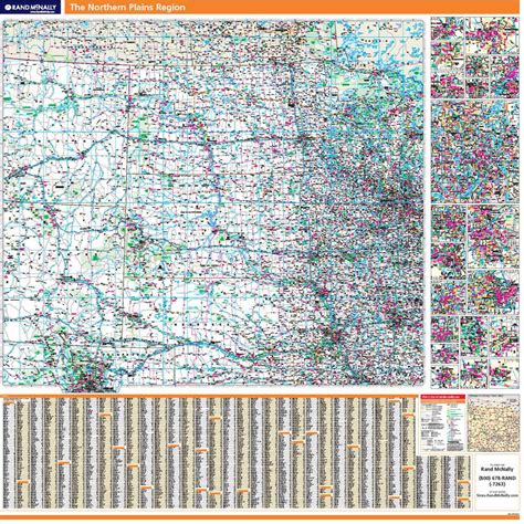 Rand Mcnally Proseries Regional Wall Map Northern Great Plains Region