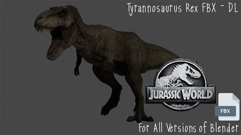 Tyrannosaurus Rex Fbx Model Dl Jurassic World By Lukiethewesley13 On Deviantart