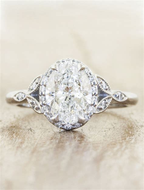 Rachael Oval Diamond Rose Gold Engagement Ring Ken And Dana Design