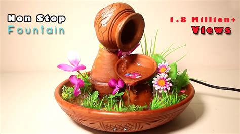 Make Nonstop Terracotta Fountain At Home Diy Tabletop Fountain Crafts