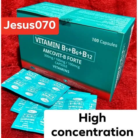 Amcovit B Forte High Concentration Vitamin B1b6b12 300mg 100mg